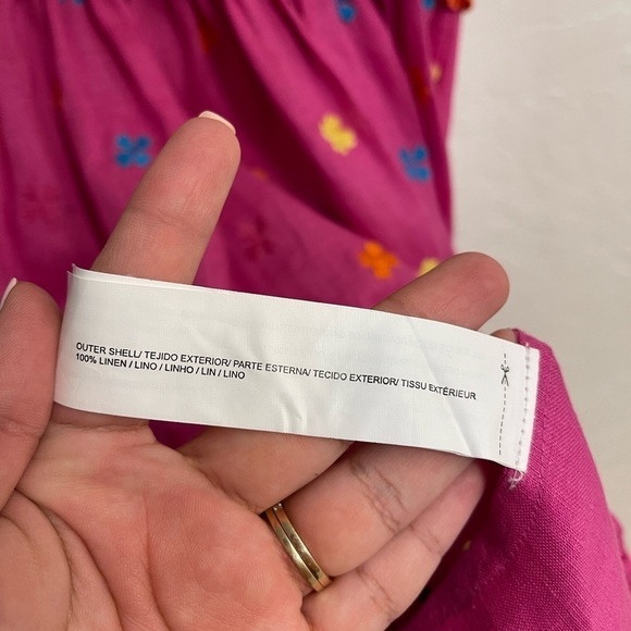 All Things Mochi Nia Tiered Linen Ruffle Mini Dress - Picture 4 of 5